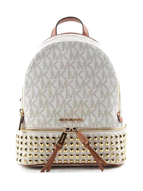 michael kors rucksack weiß damen sale|Michael Kors backpack small.